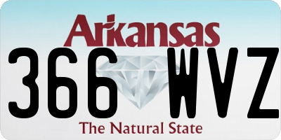 AR license plate 366WVZ