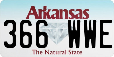 AR license plate 366WWE