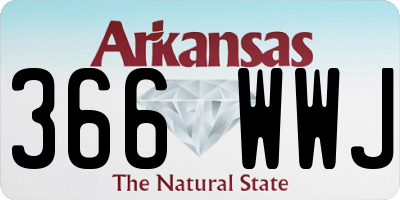 AR license plate 366WWJ