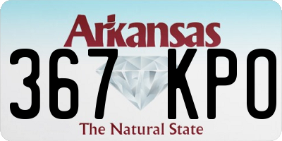 AR license plate 367KPO