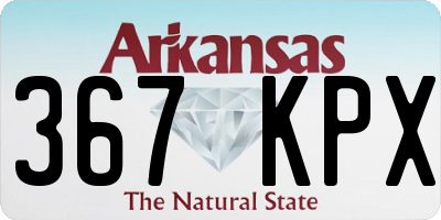 AR license plate 367KPX