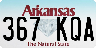 AR license plate 367KQA