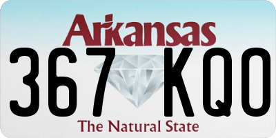 AR license plate 367KQO