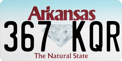 AR license plate 367KQR