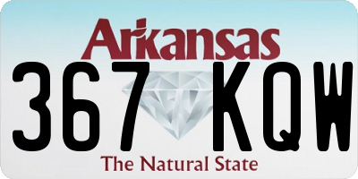 AR license plate 367KQW