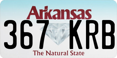 AR license plate 367KRB