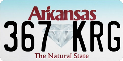 AR license plate 367KRG
