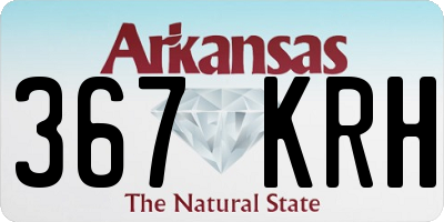 AR license plate 367KRH