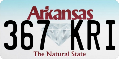 AR license plate 367KRI