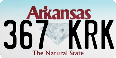 AR license plate 367KRK
