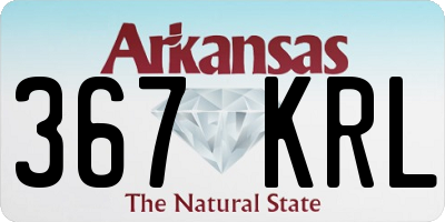 AR license plate 367KRL