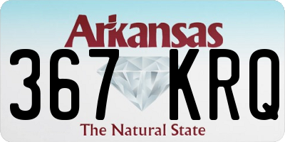 AR license plate 367KRQ