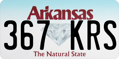 AR license plate 367KRS