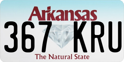 AR license plate 367KRU