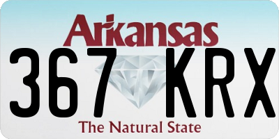 AR license plate 367KRX