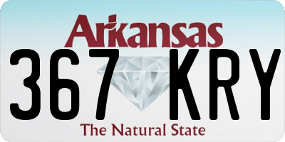 AR license plate 367KRY