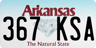 AR license plate 367KSA