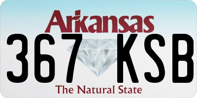 AR license plate 367KSB