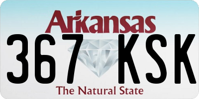 AR license plate 367KSK
