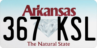 AR license plate 367KSL