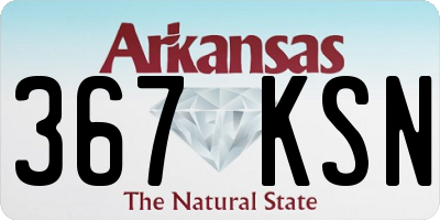 AR license plate 367KSN