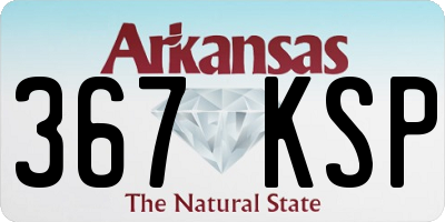 AR license plate 367KSP