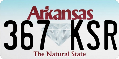 AR license plate 367KSR