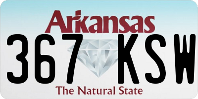 AR license plate 367KSW