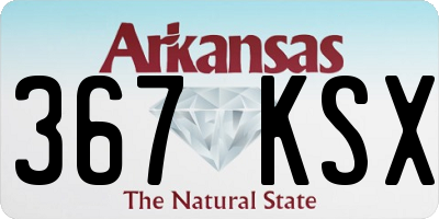AR license plate 367KSX