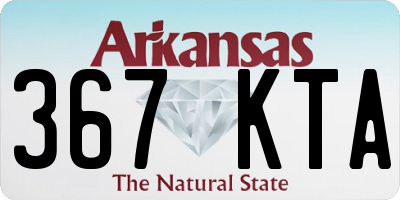AR license plate 367KTA