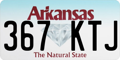 AR license plate 367KTJ