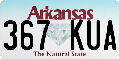 AR license plate 367KUA