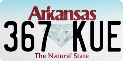 AR license plate 367KUE