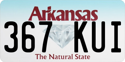 AR license plate 367KUI