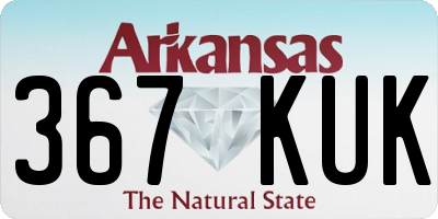 AR license plate 367KUK
