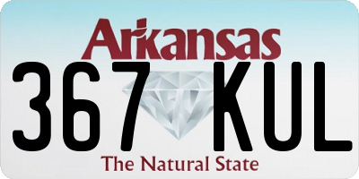 AR license plate 367KUL
