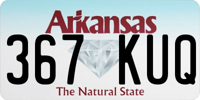 AR license plate 367KUQ