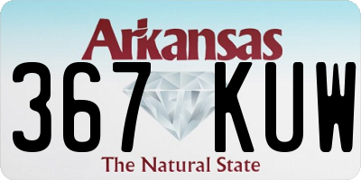 AR license plate 367KUW