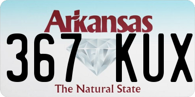 AR license plate 367KUX