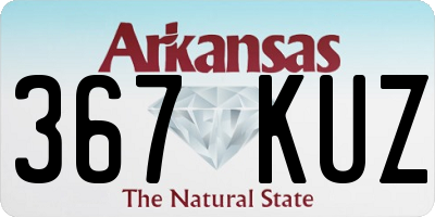 AR license plate 367KUZ