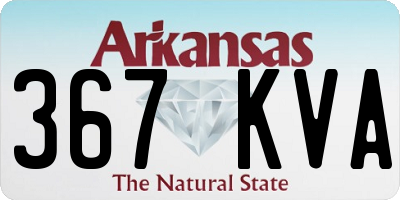 AR license plate 367KVA