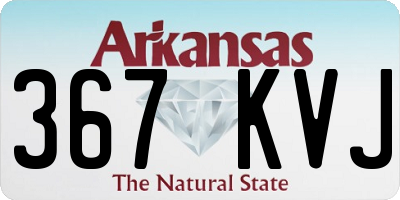 AR license plate 367KVJ