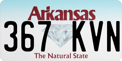 AR license plate 367KVN