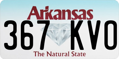 AR license plate 367KVO