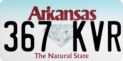 AR license plate 367KVR
