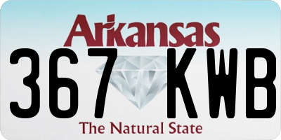 AR license plate 367KWB