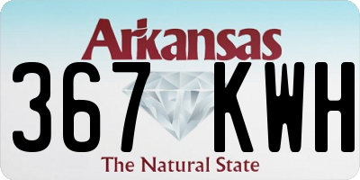 AR license plate 367KWH