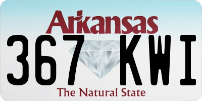 AR license plate 367KWI