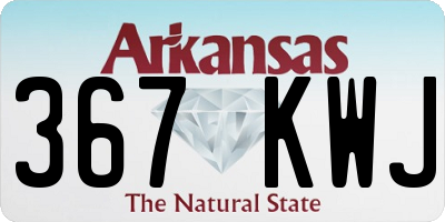 AR license plate 367KWJ