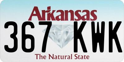 AR license plate 367KWK